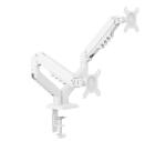 NILOX TECH - Supporto a doppio braccio per monitor da 15” a 32”