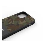 SUPERDRY - Cover in TPU+Policarbonato flessibile anti-urto con intarsiatura in tela colore mimetico verde compatibile con Apple iPhone 12 Mini