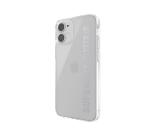 SUPERDRY - Cover trasparente con logo Superdry colore argento bordi rialzati compatibile con Apple iPhone 12 Mini