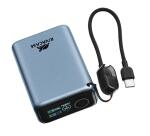 VA1031 10000 mAh Turbo dark grey EU AVS PD 40W Power Bank with smart TFT display with USB-C Cable  12/24