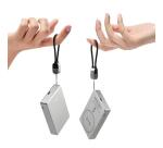 RIVACASE VA2617 10000 mAh  EU Magnetic Wireless 15W + PD20W Power Bank with USB-C Cable-strap  12/48