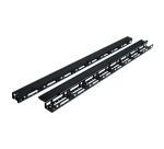 CANALA VERTICALE GESTIONE CAVI 42U CON ANELLI E COPERCHIO PER RACK RSA L800  CONFEZIONE 2 PEZZI  COLORE NERO