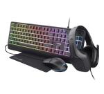 GXT 792 QUADROX SET TASTIERA, MOUSE, CUFFIA, MOUSEPAD GAMING 4-IN-1 - LAYOUT ITALIANO - NERO