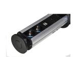 MULTIPRESA A SCOMPARSA CON 2 PORTE ALIMENTAZIONE ITA/SCHUKO, 2 PORTE USB + 1 RJ45 + 1 RJ11 + 1 HDMI FEMMINA