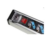 MULTIPRESA DA TAVOLO 4 PRESE UNIVERSALI CON 2 PORTE USB E INTERRUTTORE CON COPERCHIO DI PROTEZIONE CAVO MT 1 80 SPINA TRIPOLARE ITALIANA 16A