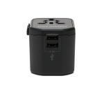 ADATTATORE DA VIAGGIO UNIVERSALE CON 2 PORTE USB -- COMPATIBILITÀ     ASSOLUTA 110-240W