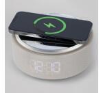 Specchio  lampada orologio sveglia cassa bluetooth GRAY