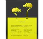 Rock - Cuffiette Bluetooth con Microfono Sportive- Giallo
