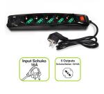 POWER CLEANER 5: INGRESSO SCHUKO - 5 USCITE ITALIA/SCHUKO - 1 PORTA USB-A - 1 PORTA USB-C - TOGETHER ON