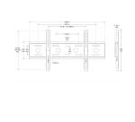 Staffa da muro per video 50-86" fino a 80 kg VESA 800X400