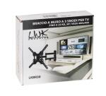 BRACCIO A MURO A 3 SNODI PER TV FINO A 25 KG  50  FINO A VESA 400X400