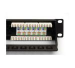 PANNELLO PATCH 19" NON SCHERMATO UTP 24 PORTE 8 POLI RJ45 PER RETI CATEGORIA 6 NERO