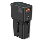 ADATTATORE UNIVERSALE DA VIAGGIO CON PRESA USB-C E USB-A  COMPATIBILE CON PRESE DI 200 PAESI FINO A 20W
