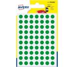 Avery PSA08V self-adhesive label Circle Permanent Green 490 pc(s)