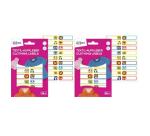 Etichette per tessuti no iron animali 45x13mm  18 etichette per foglio  adesivo permanente  scrivibili a mano  confezione da 2 fogli