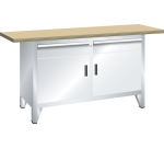 LISTA - Établi système (HxLxP) 84 x 150 x 70 cm Multiplex KEY Lock R7035