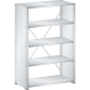 LISTA - Rayonnage universel L1006 unité de base (LxPxH) 1000x350x1450mm 5 rayons lisse (80kg) Gris clair RAL 7035