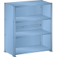 LISTA - Rayonnage universel L1006 unité de base (LxPxH) 1000x350x1100mm 4 rayons lisse (80kg) Bleu clair RAL 5012