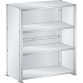 LISTA - Rayonnage universel L1006 unité de base (LxPxH) 1000x350x1100mm 4 rayons lisse (80kg) Gris clair RAL 7035