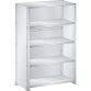 LISTA - Rayonnage universel L1006 unité de base (LxPxH) 1000x350x1450mm 5 rayons lisse (80kg) Gris clair RAL 7035