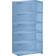 LISTA - Rayonnage universel L1006 unité annexe (LxPxH) 1000x350x1800mm 6 rayons lisse (80kg) Bleu clair RAL 5012
