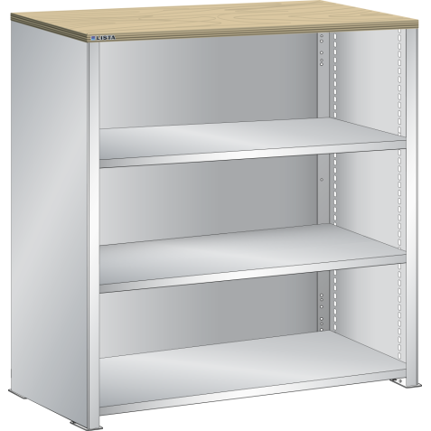 LISTA - Buffet L1006 (LxPxH) 1000x350x1100mm multiplex (80kg) Gris clair RAL 7035