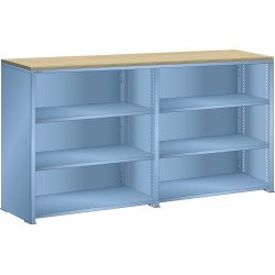 LISTA - Buffet L1006 (LxPxH) 2 x 1000x350x1100mm multiplex (80kg) Bleu clair RAL 5012