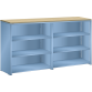 LISTA - Buffet L1006 (LxPxH) 2 x 1000x350x1100mm multiplex (80kg) Bleu clair RAL 5012