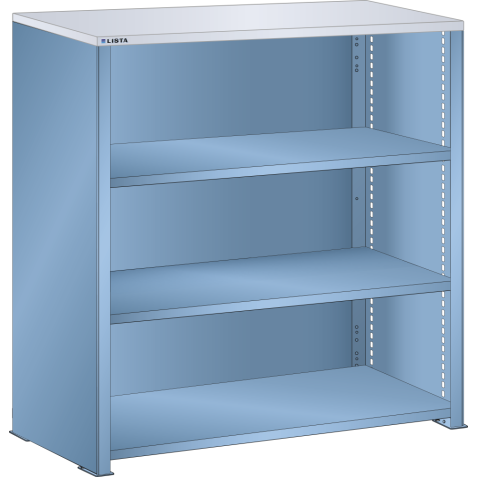 LISTA - Buffet L1006 (LxPxH) 1000x350x1100mm résine synthétique (80kg) Bleu clair RAL 5012