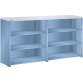 LISTA - Buffet L1006 (LxPxH) 2 x 1000x350x1100mm résine synthétique (80kg) Bleu clair RAL 5012