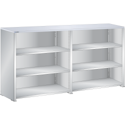 LISTA - Buffet L1006 (LxPxH) 2 x 1000x350x1100mm résine synthétique (80kg) Gris clair RAL 7035