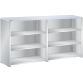 LISTA - Buffet L1006 (LxPxH) 2 x 1000x350x1100mm résine synthétique (80kg) Gris clair RAL 7035