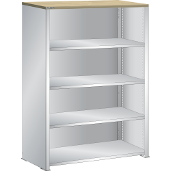 LISTA - Buffet L1006 (LxPxH) 1000x350x1450mm multiplex (80kg) Gris clair RAL 7035