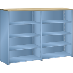 LISTA - Buffet L1006 (LxPxH) 2 x 1000x350x1450mm multiplex (80kg) Bleu clair RAL 5012