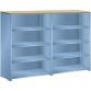 LISTA - Buffet L1006 (LxPxH) 2 x 1000x350x1450mm multiplex (80kg) Bleu clair RAL 5012