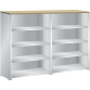 LISTA - Buffet L1006 (LxPxH) 2 x 1000x350x1450mm multiplex (80kg) Gris clair RAL 7035