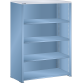LISTA - Buffet L1006 (LxPxH) 1000x350x1450mm résine synthétique (80kg) Bleu clair RAL 5012