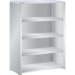 LISTA - Buffet L1006 (LxPxH) 1000x350x1450mm résine synthétique (80kg) Gris clair RAL 7035