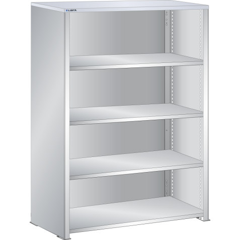 LISTA - Buffet L1006 (LxPxH) 1000x350x1450mm résine synthétique (80kg) Gris clair RAL 7035