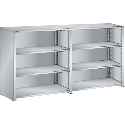 LISTA - Buffet L1006 (LxPxH) 2 x 1000x350x1450mm résine synthétique (80kg) Bleu clair RAL 5012