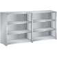LISTA - Buffet L1006 (LxPxH) 2 x 1000x350x1450mm résine synthétique (80kg) Bleu clair RAL 5012