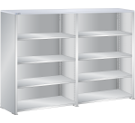 Lista - Rayonnage universel double L 204,7 cm - Plateau en résine synthétique