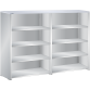 LISTA - Buffet L1006 (LxPxH) 2 x 1000x350x1450mm résine synthétique (80kg) Gris clair RAL 7035