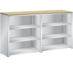 Lista - Rayonnage universel double L 204,7 cm - Plateau en multiplex