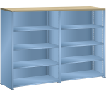 Lista - Rayonnage universel double L 204,7 cm - Plateau en multiplex