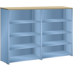 Rayonnage universel double Lista L1006 - H 145 x L 200 x P 40 - multiplex