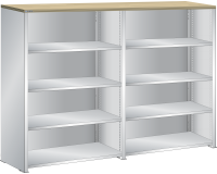 Lista - Rayonnage universel double L 204,7 cm - Plateau en multiplex