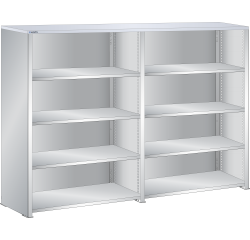 Lista - Rayonnage universel double L 204,7 cm - Plateau en résine synthétique