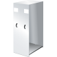 LISTA - Rayonnage coulissants module annexe à croisillon (LxPxH) 1060x750x1895mm 8 rayons lisse (80kg) Gris clair RAL 7035