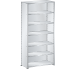 Lista Rayonnage universel L1006 avec parois et étagères lisses charge 80 Kg